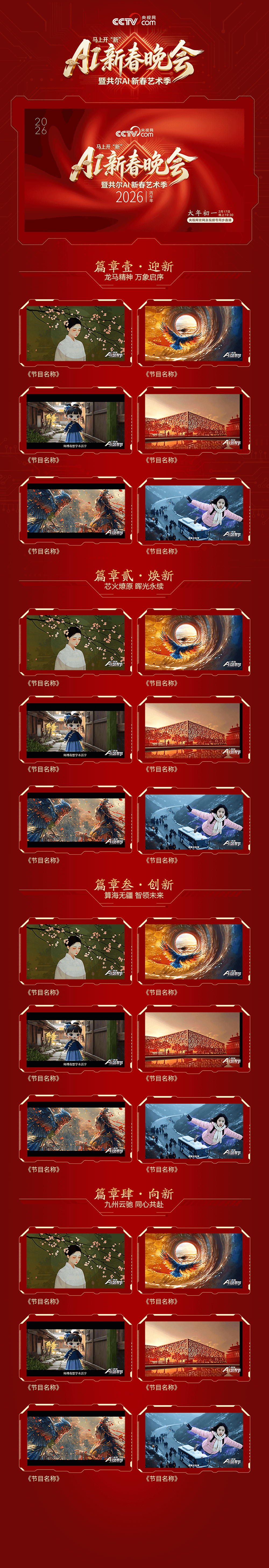 2026 AI春晚节目单